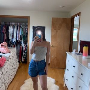 American Eagle super soft floral tube top